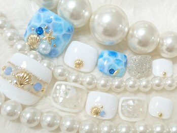 ネイルサロン アジュール(nail salon Azur)/フットジェル ￥7000