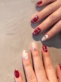 クリスマス風ネイル