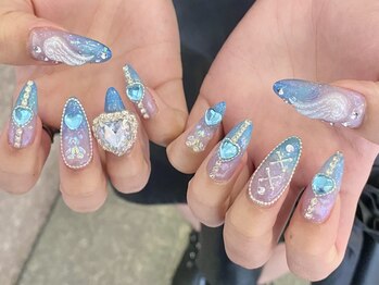 ア―ジュポシェフリル 天神西通り店(age poche Frill)/ワンホンネイル