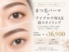 【目元垢抜け】まつ毛パーマ＋アイブロウWAX＋眉スタイリング ￥16900