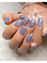 カズネイル(Kazu nail)/ギャラクシーネイルしずく添え