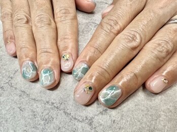 ネイルサロンファストネイルプラス 新宿店(FAST NAIL PLUS)/2025春ネイル【天然石ネイル】