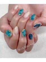 ブルーバードネイル(Blue bird nail)/人魚の鰭nail
