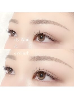 ティーネイルアンドアイラッシュ(tty)/アイブロウ＆フラットラッシュ