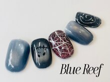 ネイルアンドまつげエクステ ブルーリーフ 四谷三丁目店(Blue Reef)/蜘蛛の巣ネイル
