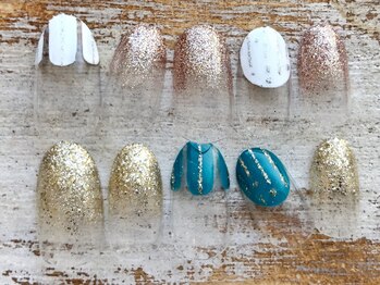 エブロマリン 湘南台店(evromarine)/定額ラメグラアート デザイン