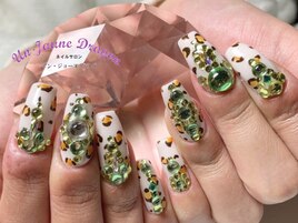 【ロングネイル】レオパード