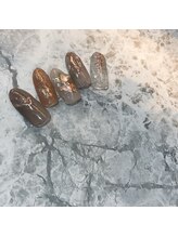 グラマラス アンジェアイ 荻窪店(glamourous ange eye)/ブラウンニュアンスネイル