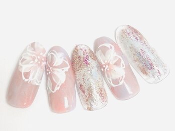 コルン/春お花ネイル