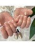 【再来/フィルイン】(オフ別途)ベースなしフレンチネイル ￥6,300