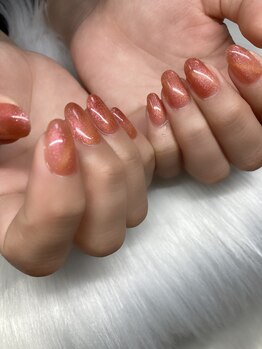 マグネット×キャッツアイネイル