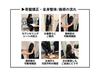 エヌ(N)/美容整体・整体・姿勢矯正の流れ