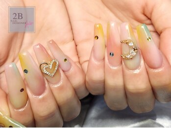 ニービー ネイルズ(2B NAILS)の写真/600色以上×400種類以上のパーツの組み合わせで魅せる【パーツストーンネイル】で韓国ネイルに♪