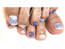 ネイルサロン べルフ(nail salon Verf)/ブルーチークネイル
