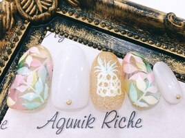 【パイナップルネイル】