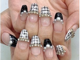 ツイード柄ネイル★