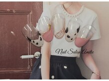 ネイルサロン アミティエ(Nail Salon Amitie)/変形French ×animal × mirror