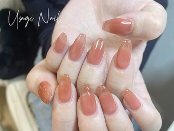 ウサギネイル 新大久保店(usagi nail)/マグネットフレンチ秋可愛い