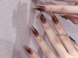 個性派アート×オーロラネイル