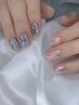 【夏ネイルＮｏ.1人気はコチラ♪】Hand◇キラッキラ氷ネイル ¥8900