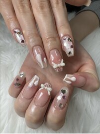 ハートづくしネイル