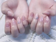 キラキラネイル 川口 南鳩ヶ谷店/シンプル春デザイン