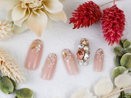 Vカット埋め尽くしnail