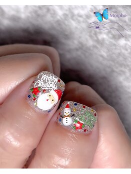 モルフォ 千駄ヶ谷(Morpho)/キュートなXmasネイル