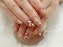 ラメグラ＋ホロのお花★クーポン