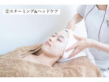 メナードフェイシャルサロン 片町店/2.スチーミング&ヘッドケア