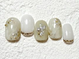 大理石金箔ミラーくすみ￥9000