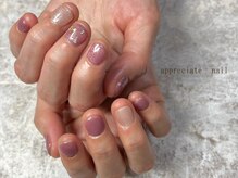 アプリシーエイトネイル(appreciate nail)/キラキラワンカラー♪