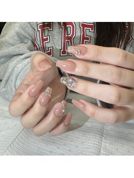 ユミ チップ ジェル ナガサダシ(U.m_)/4本持ち込みデザイン