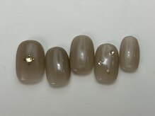 ネイルメゾン 天神店(NAIL MAISON)/キラキラビジューシンプル¥7000