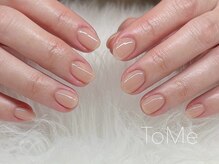 トゥーミー(To Me)/ヌーディー オフィスネイル 艶感