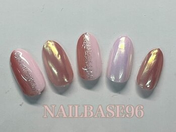 オーロラ縦グラデーションネイル