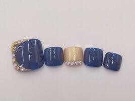 フット★月ネイル