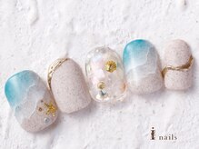 アイネイルズ 横浜WEST店(I-nails)/波風サマーネイル　9480円