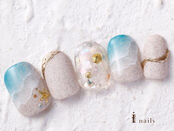 アイネイルズ 横浜WEST店(I-nails)/波風サマーネイル　9480円