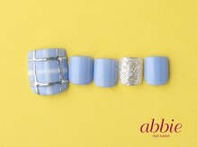 ネイルサロン アビー 宮益坂店(abbie)/ブルーチェック◇￥11528