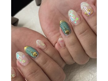 ネイルズフォーユー(Nails 4 U)/キラキラホロネイル