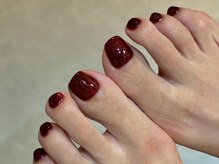 ピョル(PYOL.)/大阪本町|foot赤ラメワンカラー