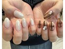 ～きれいめチェックネイル～