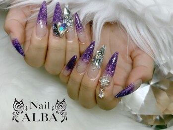 ネイルアルバ(Nail ALBA)/パープルネイル