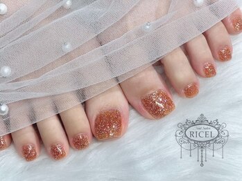 リシェル(Ricel)の写真/≪華やかなフットネイルで気分もUP♪≫埋め尽くし等トレンド豊富◎【新宿/韓国ネイル/ワンホンネイル/Y2K】