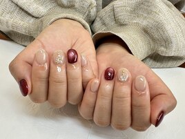 クリスマスネイル　定額　冬