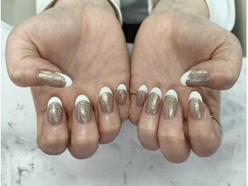 はあとねいる 野々市駅前店/ラメ×フレンチ