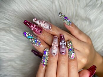 レア(Le'a)の写真/≪朝5時まで営業≫パラジェル&フィルイン導入!貸切サロンで持ち込みdesignを楽しむ★シンプル~個性派まで◎