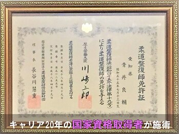 フルケア整体院/2.国家資格取得者が施術　/整体