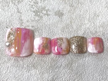 レイネイル 岐阜茜部店(RAY NAIL)/スプリングタイダイ